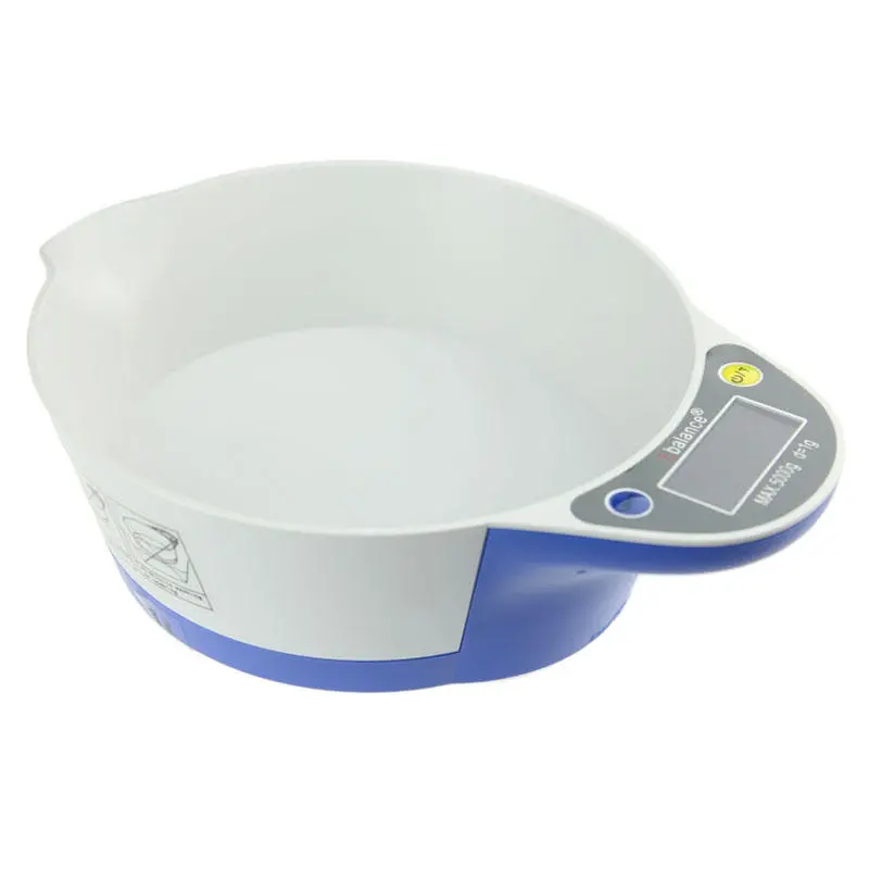 Smart Digital Kitchen Scale - 5kg Capacity with Bowl for Food & Pet Feeding - Image 3