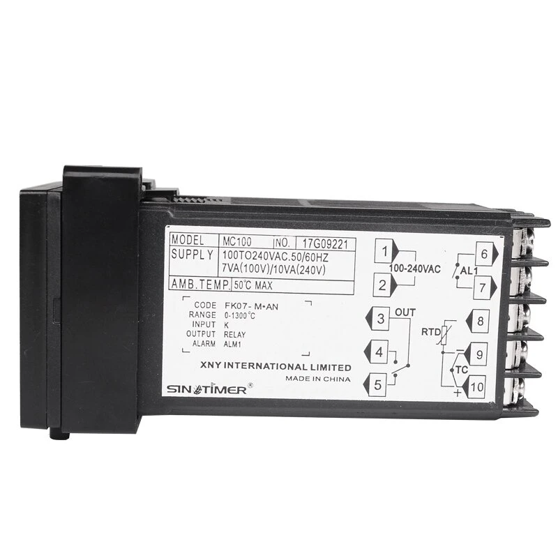 MC100 PID Temperature Controller - Digital Regulator with Alarm | PT100 Thermocouple Input - Image 3