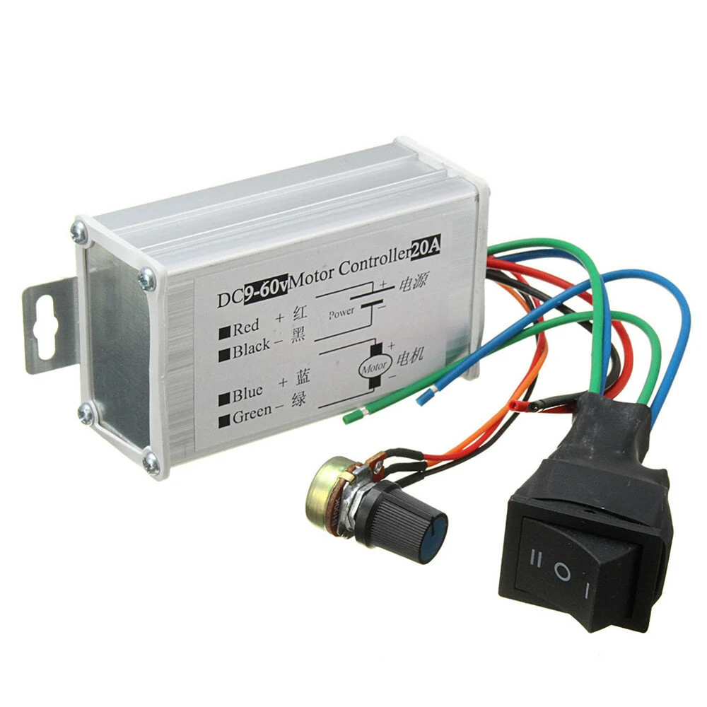 DC 12V-48V PWM Motor Speed Controller | Soft Start & Reversible | 36V 24V 12V 48V - Image 2