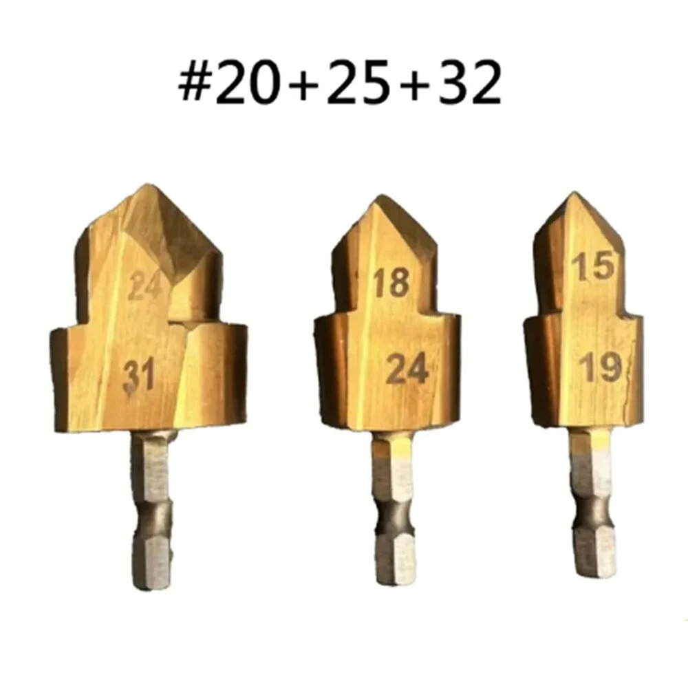 3PCS High-Speed Steel Countersink Drill Bits - 6.35mm Hex Shank | #20 #25 #32 - Image 5