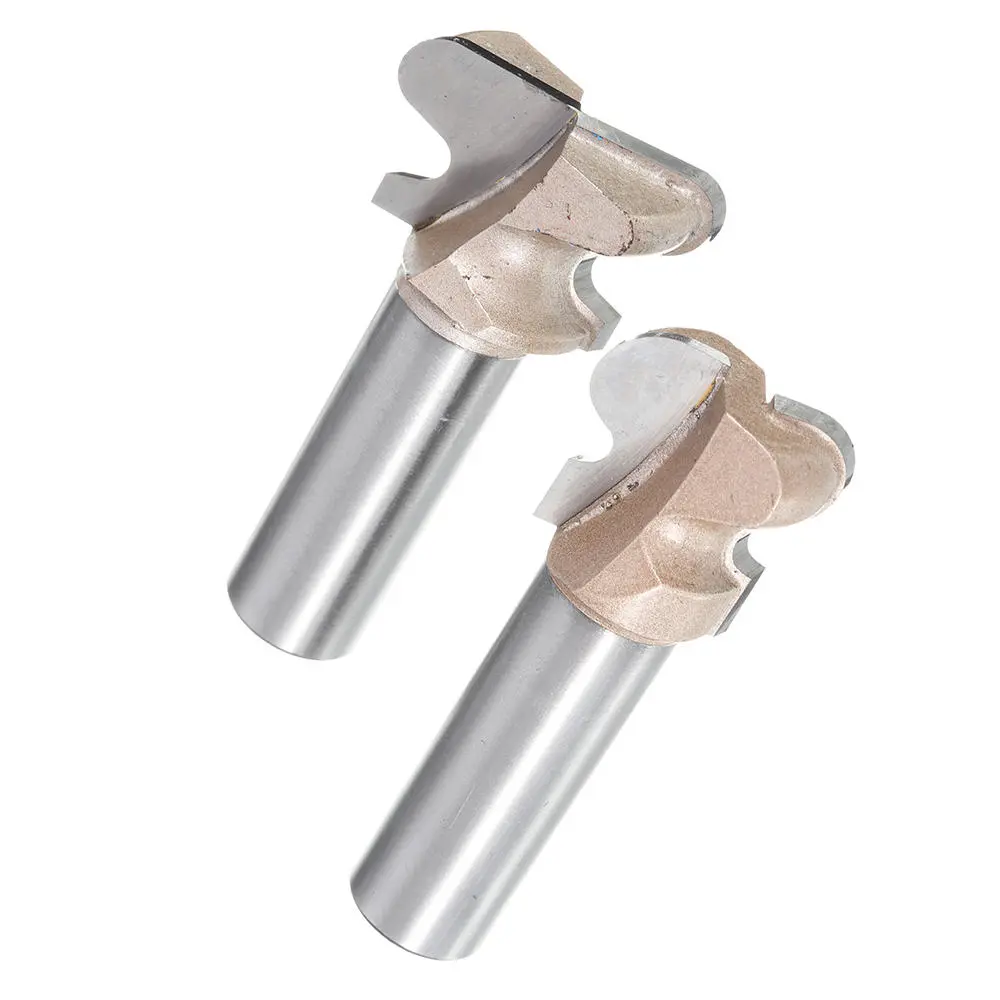 Drillpro 1/2 Inch Shank Double Finger Router Bit | 2 Flute Wood Milling Cutter - Image 2