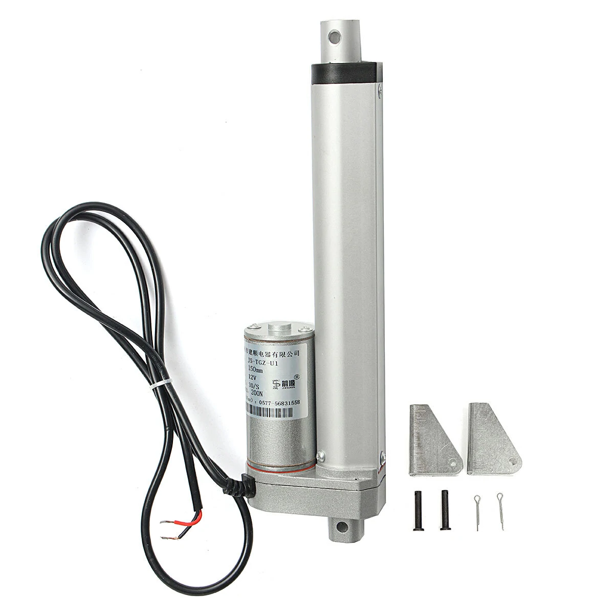 DC 12V Linear Actuator Motor | 200N Force 300mm Stroke Tubular Motor - Image 4