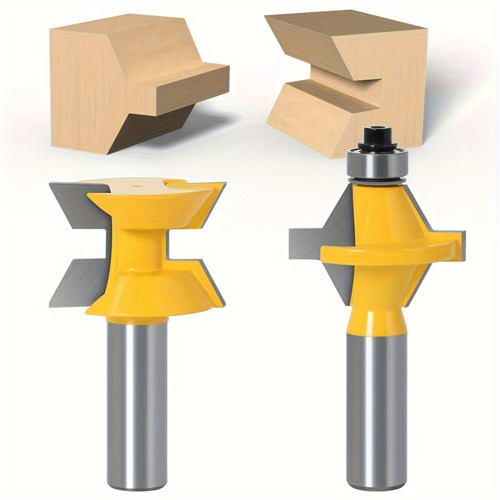 LAVIE 120 Degree Lock Miter Router Bit | 1/2 Inch Shank | Tungsten Carbide for Wood Joining - Image 3