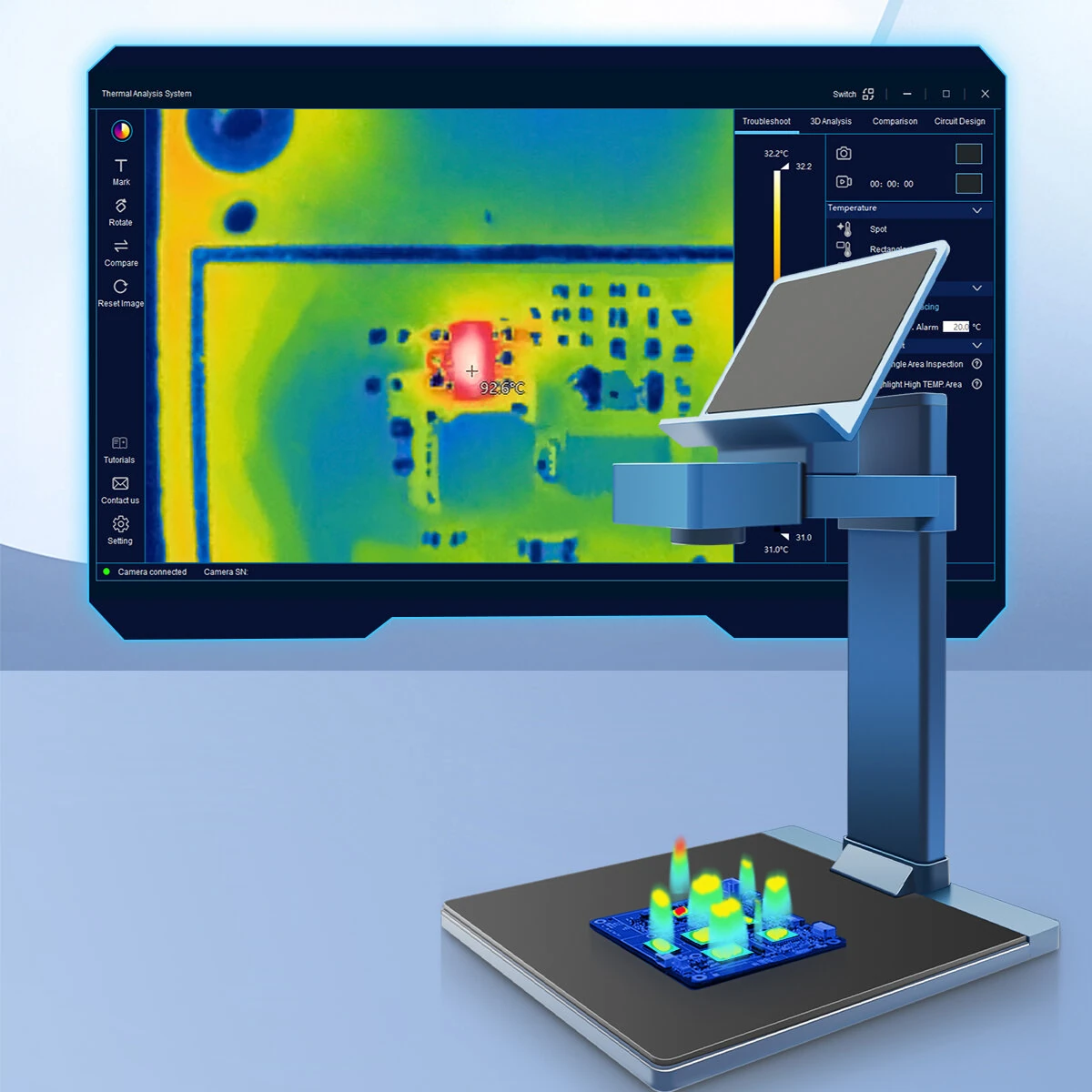 AV TOOLTOP T210 Thermal Imaging Camera - 256x192 IR - USB-C | -15°C to 600°C - Image 2