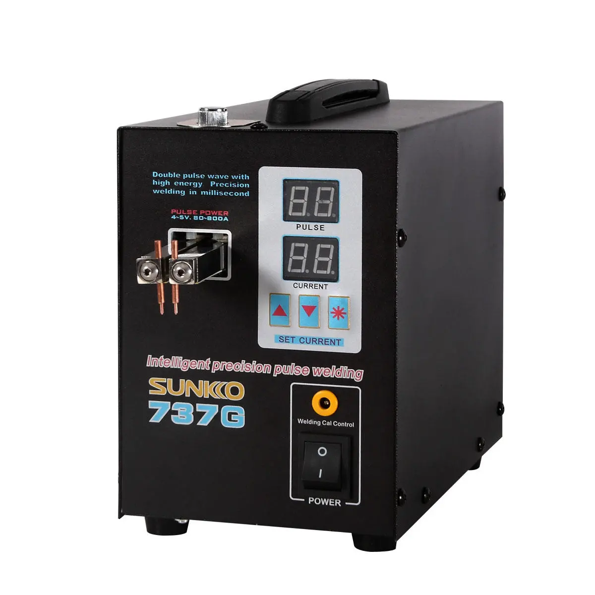 SUNKKO 737G 110V Hand Held Battery Spot Welder | Pulse & Current Display - Image 3