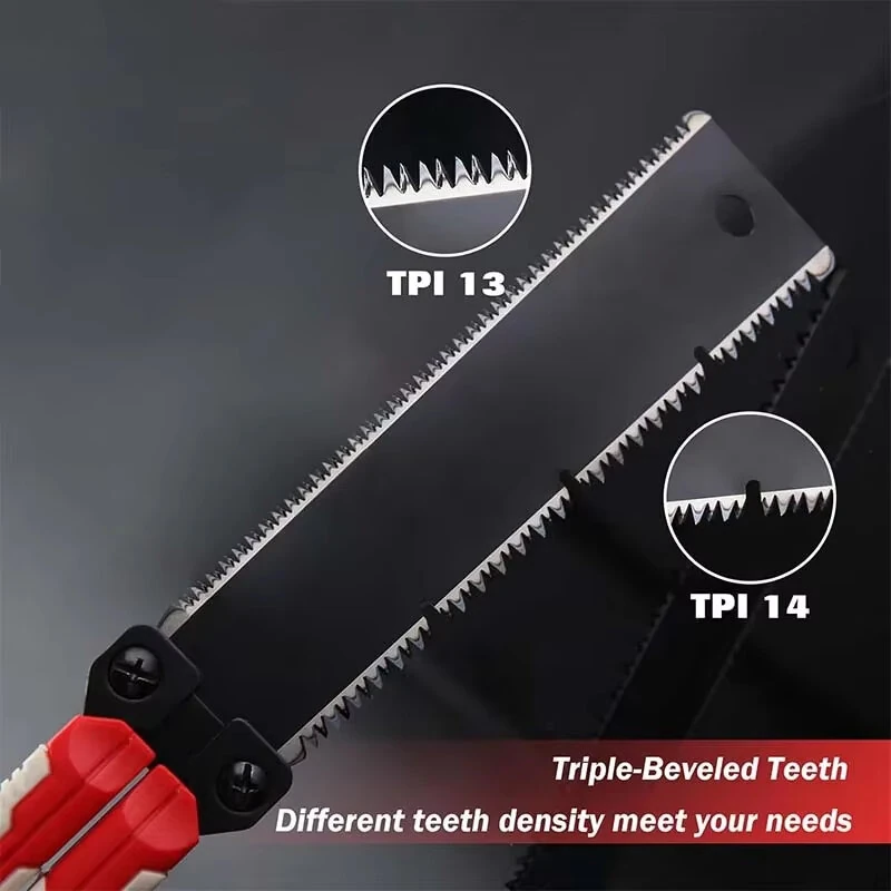 Folding Double Edge Saw - Portable Hand Saw for Woodworking & Furniture - Image 4