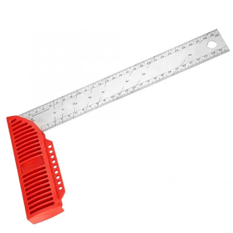 Stainless Steel 90 Degree Angle Ruler - 20/25/30/40cm - Woodworking Tool - Image 3