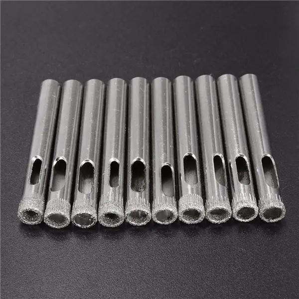 Diamond Hole Saw Drill Bits - 7mm for Glass Ceramic Marble - 10pc Set - Image 3