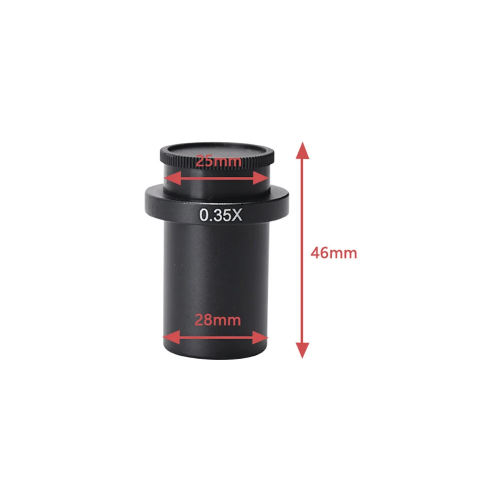 HAYEAR C Mount Lens Adapter - 0.35X 0.5X 1X 2X Zoom for Microscope & 28mm Camera - Image 2