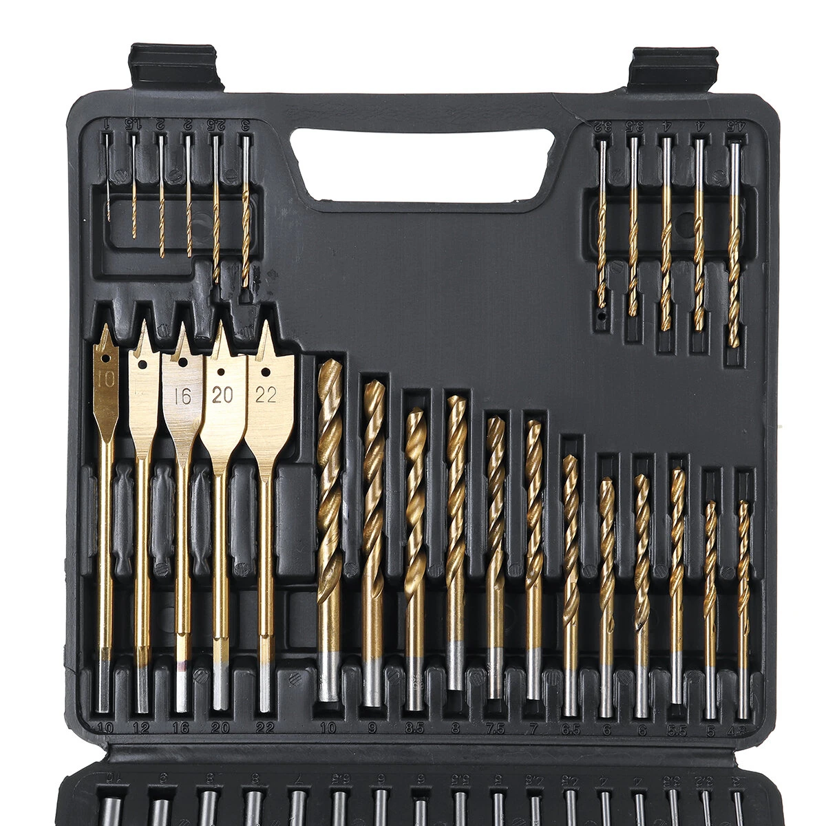 Titanium Coated HSS Drill Bit Set - 60Pcs Metal & Brick Twist Drill Bits - Image 2