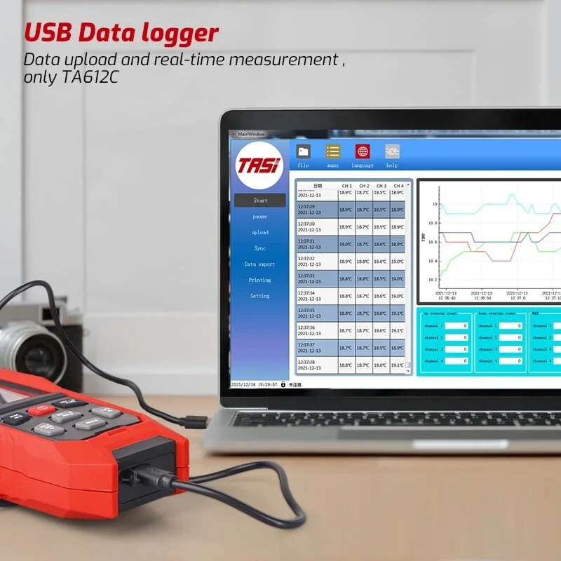TA612 Digital Thermometer - LCD Screen Display - K/J Type Thermocouple - °C/°F Temperature Tester - Image 5