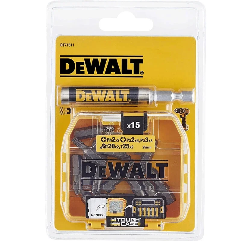 DEWALT Screwdriver Bit Set 16-Piece | Magnetic Holder & Telescopic Guide | PH2 PZ3 T25 Impact Bits - Image 4