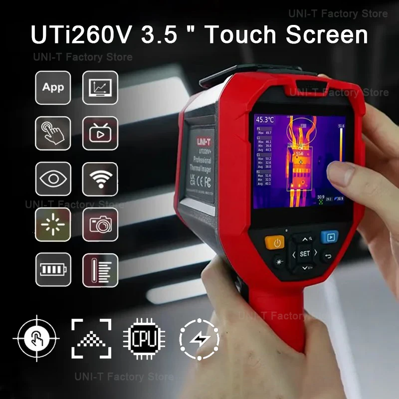 UNI-T UTi260V Thermal Camera | 256x192 IR & 5MP Visible -20°C to 550°C - Image 2