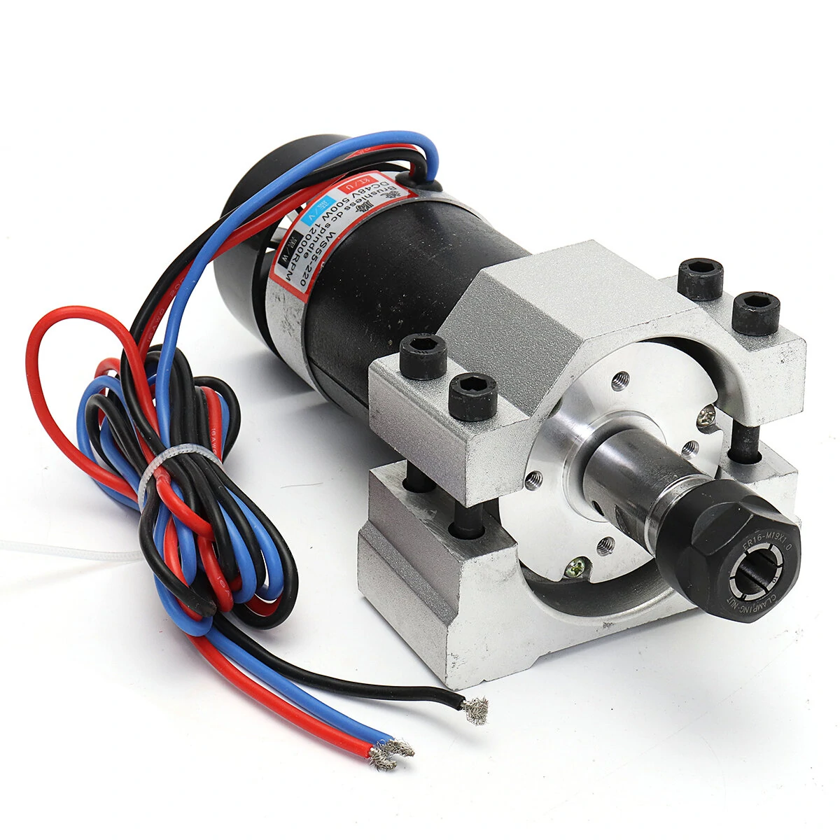 Machifit WS55-220S 500W Brushless Spindle Motor | with Driver & Clamp - Image 5