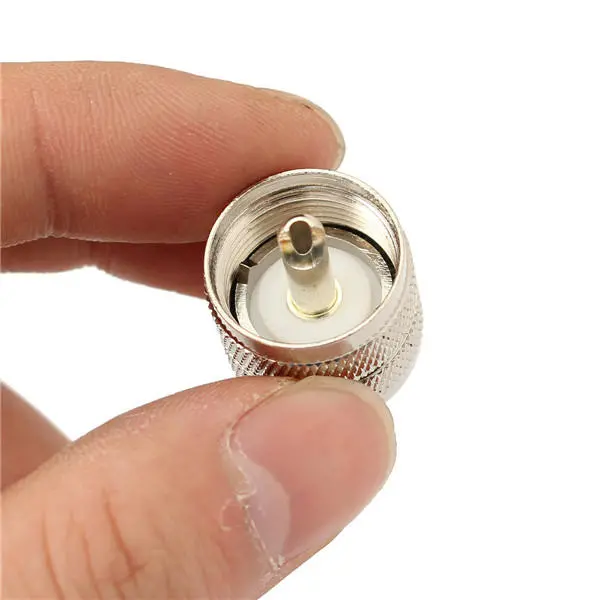 UHF PL259 Male Connector - Crimp for RG58 RG142 LMR195 Cable | Straight Adapter - Image 5