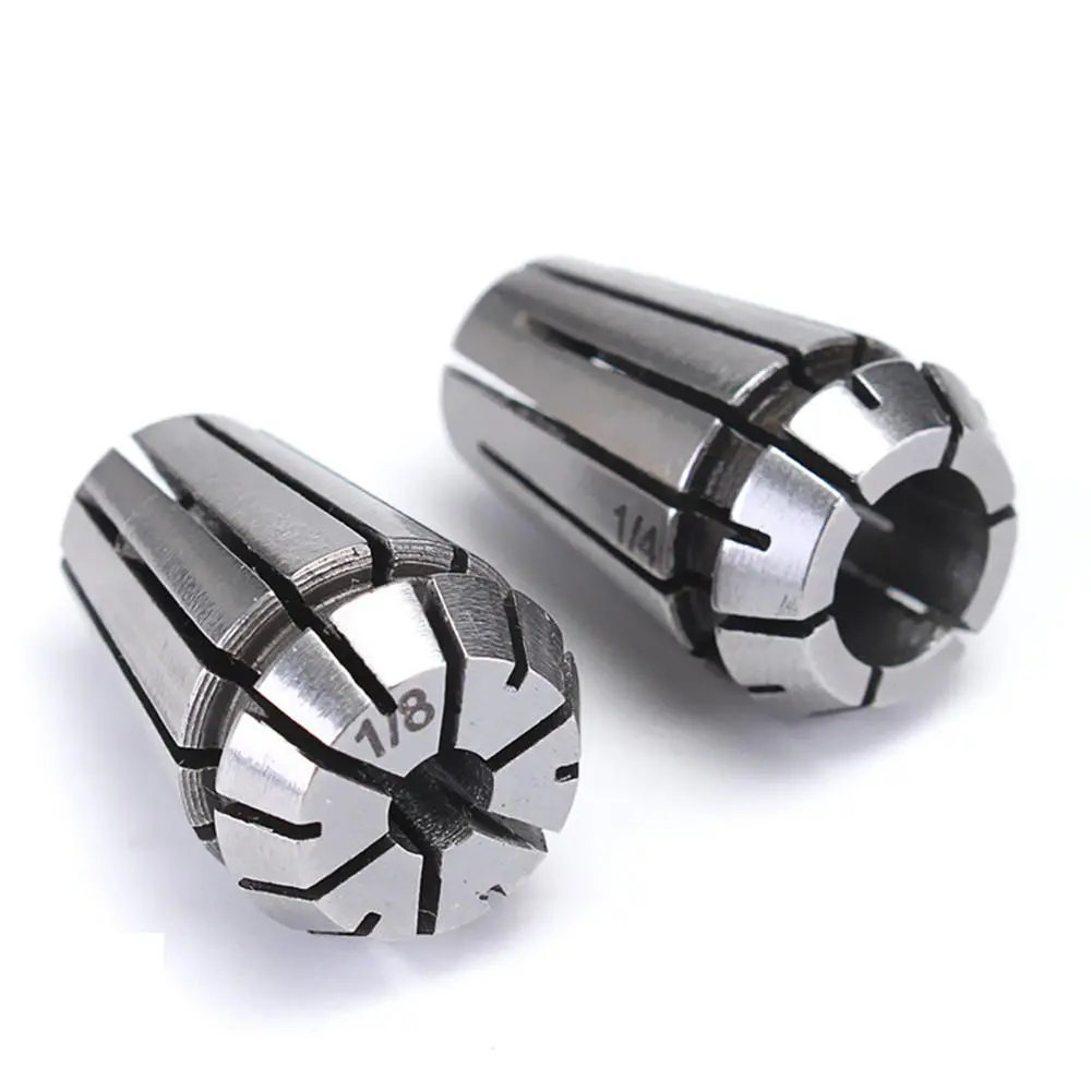 Drillpro ER11 Spring Collet Set - 2pcs 1/4 & 1/8 Inch for CNC Milling Lathe - Image 2