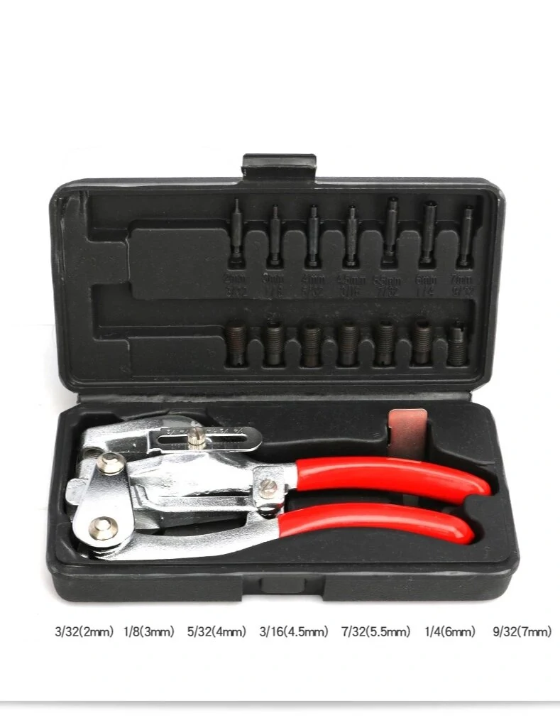 Stainless Steel Manual Hole Punch Pliers Tool | Copper Aluminum Leather Plastic - Image 4
