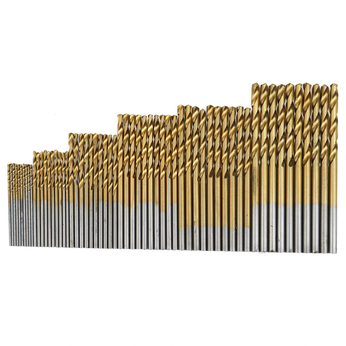 60PCS Titanium-Coated High-Speed Steel Drill Bit Set - 1mm to 3.5mm Sizes | Precision Twist Drill Bits - Image 2