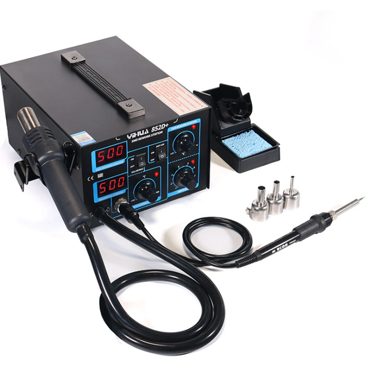 Weller 852D+ Digital Soldering Station - 660W with Hot Air Rework - Image 2