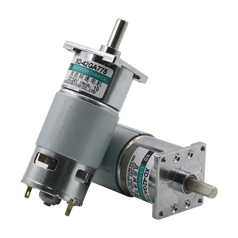 Machifit 775 DC 24V Gear Motor - 10-100 RPM Reversible with Bracket - Image 2