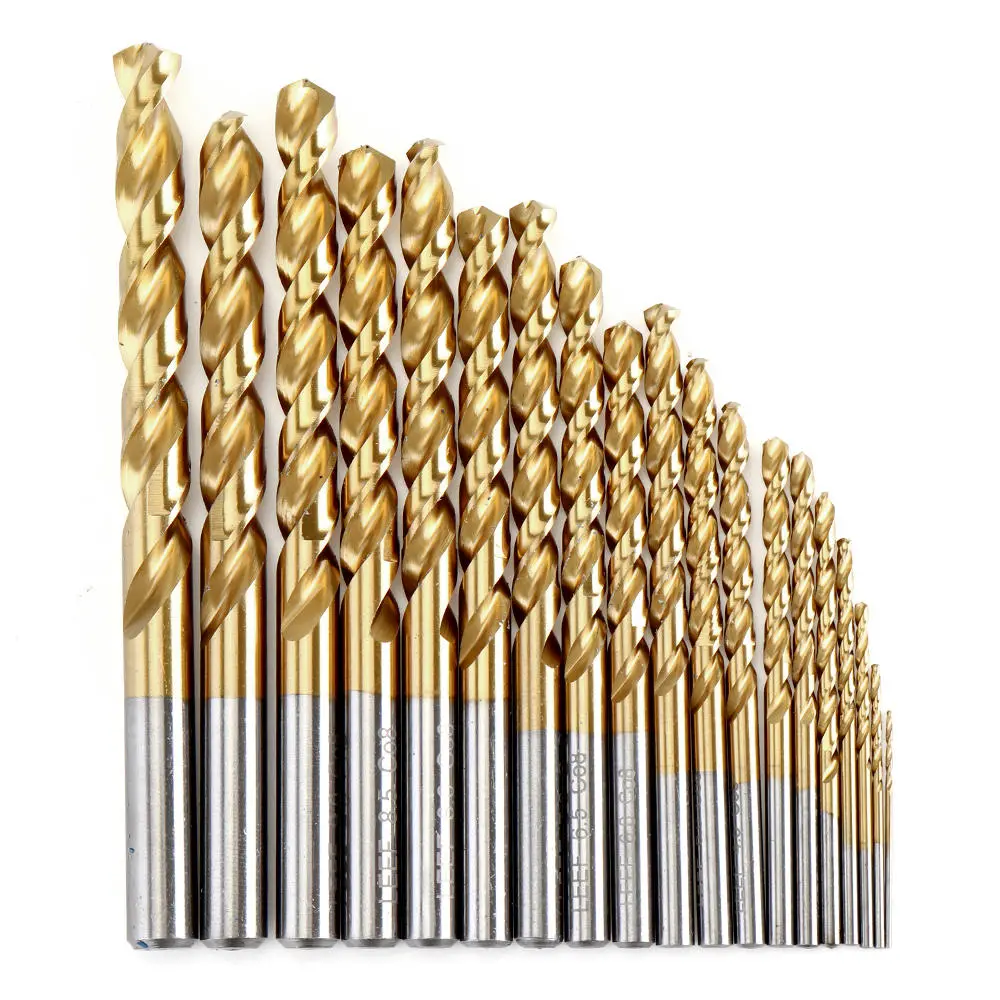 M42 Cobalt HSS Drill Bit Set - 19Pcs Titanium Coated 1-10mm | For Metal & Stainless Steel - Image 3