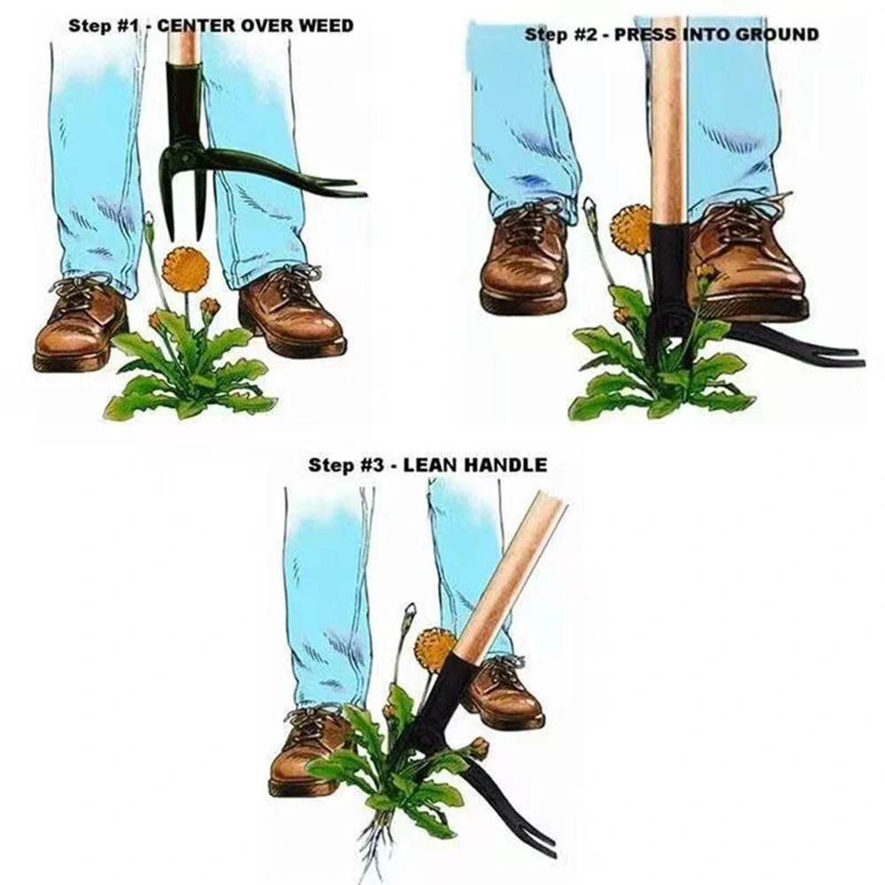 Stand Up Weed Puller - Hand Operated Deep Root Removal Tool for Lawn & Garden - Image 4