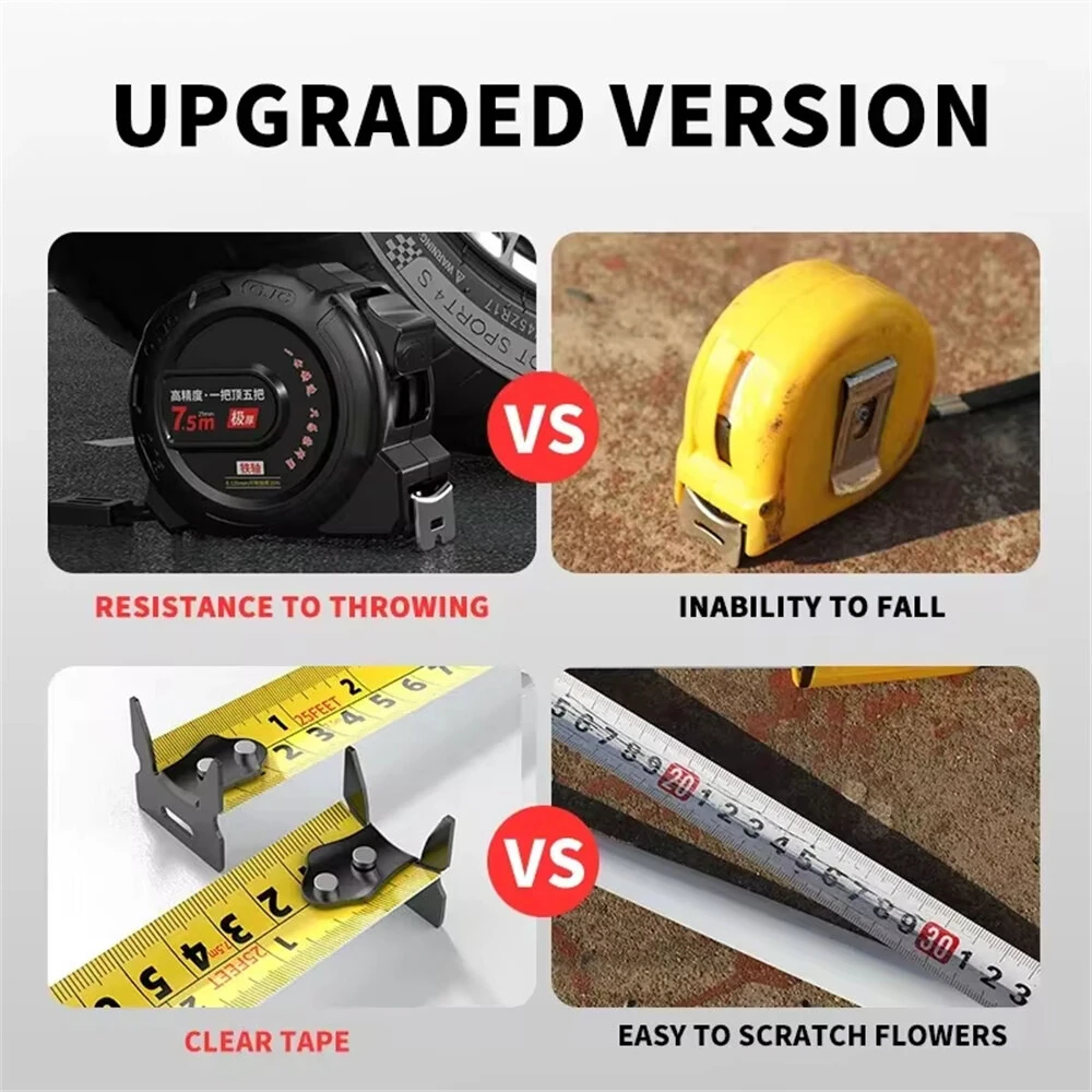 Stainless Steel Tape Measure | Retractable with Lock | Nylon Coated Waterproof | 3M 5M 7.5M Sizes - Image 5