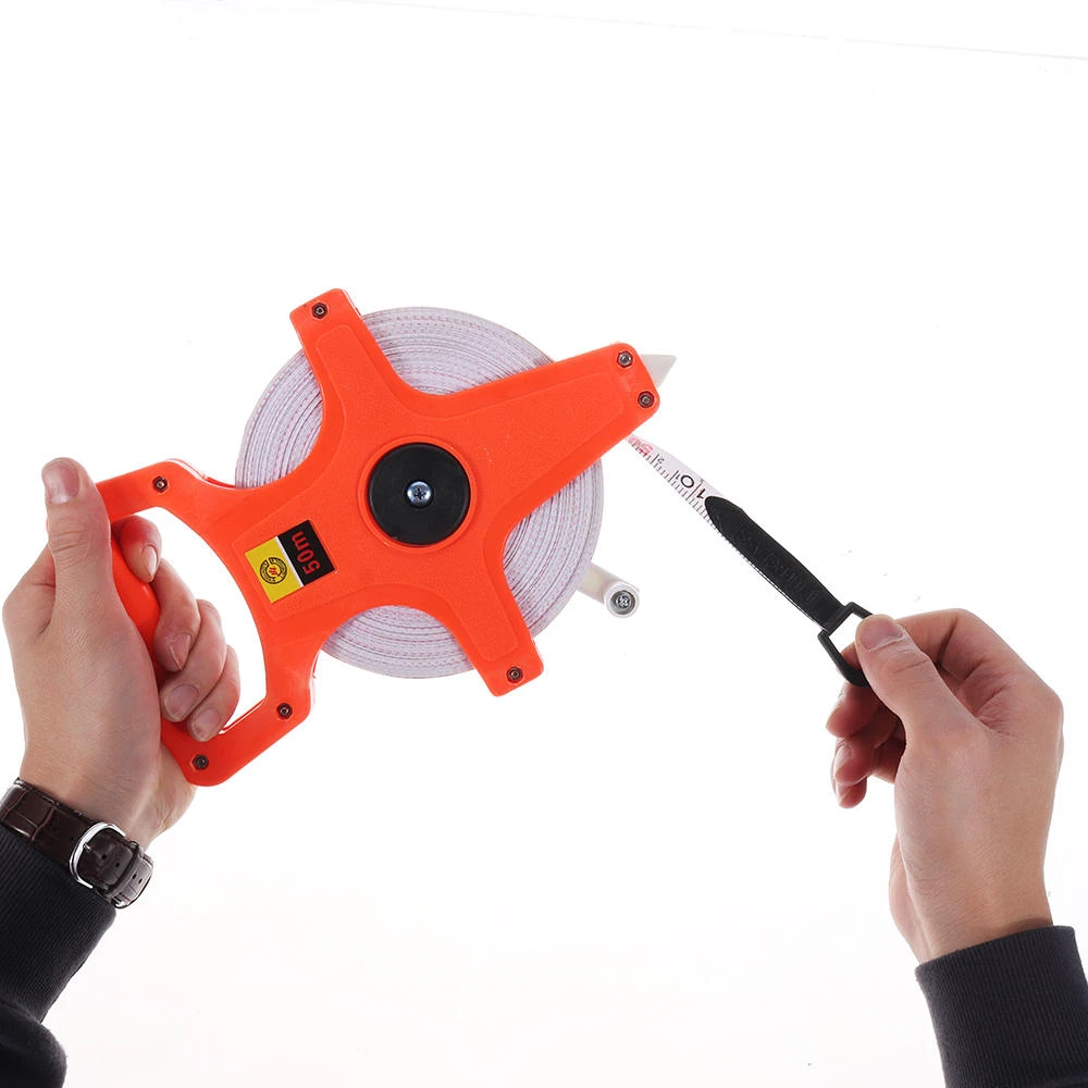ABS Portable Tape Measure | 30M 50M 100M Open Reel Ruler for Woodworking Tools - Image 4