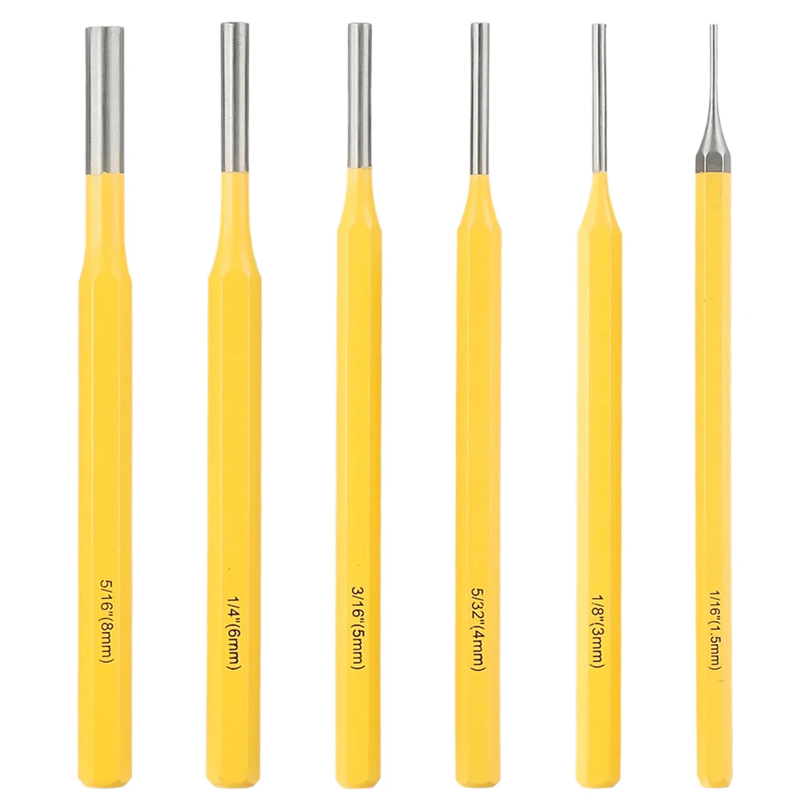6PCS Roll Pin Punch Set - 1/8 to 5/16 Inch - For Pistol, Hunting & Woodworking - Image 5