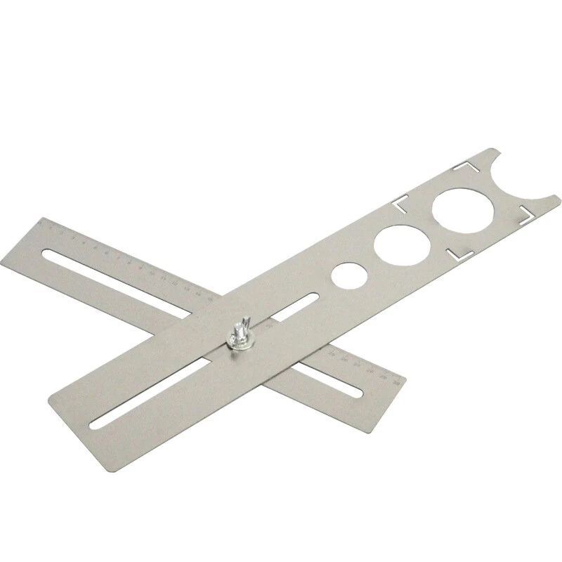 Adjustable Tile Hole Locator - Stainless Steel Drill Guide Tool for Ceramic Marble Glass - Image 2