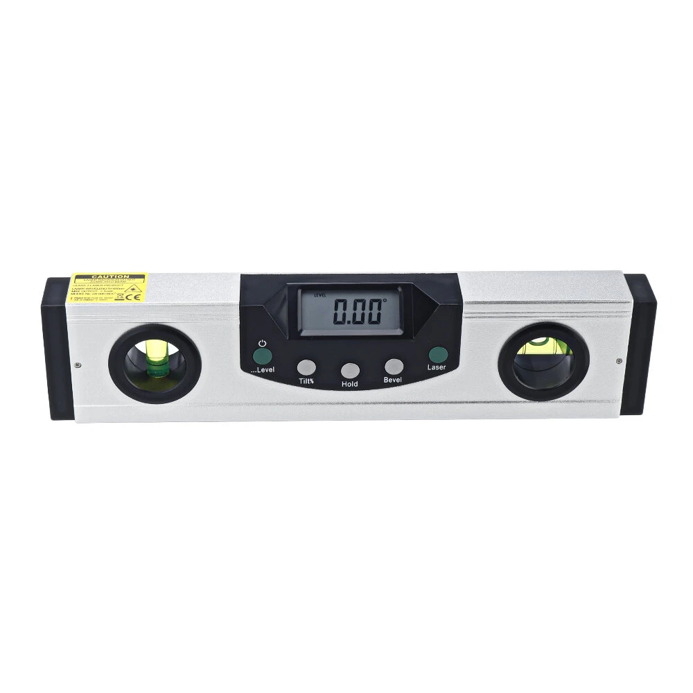 Digital Laser Level Ruler - LCD Display Cross Line Magnetic Protractor Inclinometer - Image 2