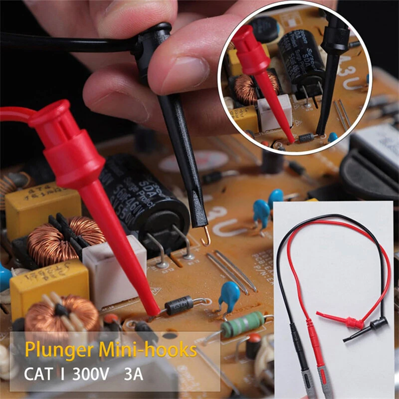 8018plus Multimeter Test Leads Kit - Gold Plated Probes & Alligator Clips - Image 4