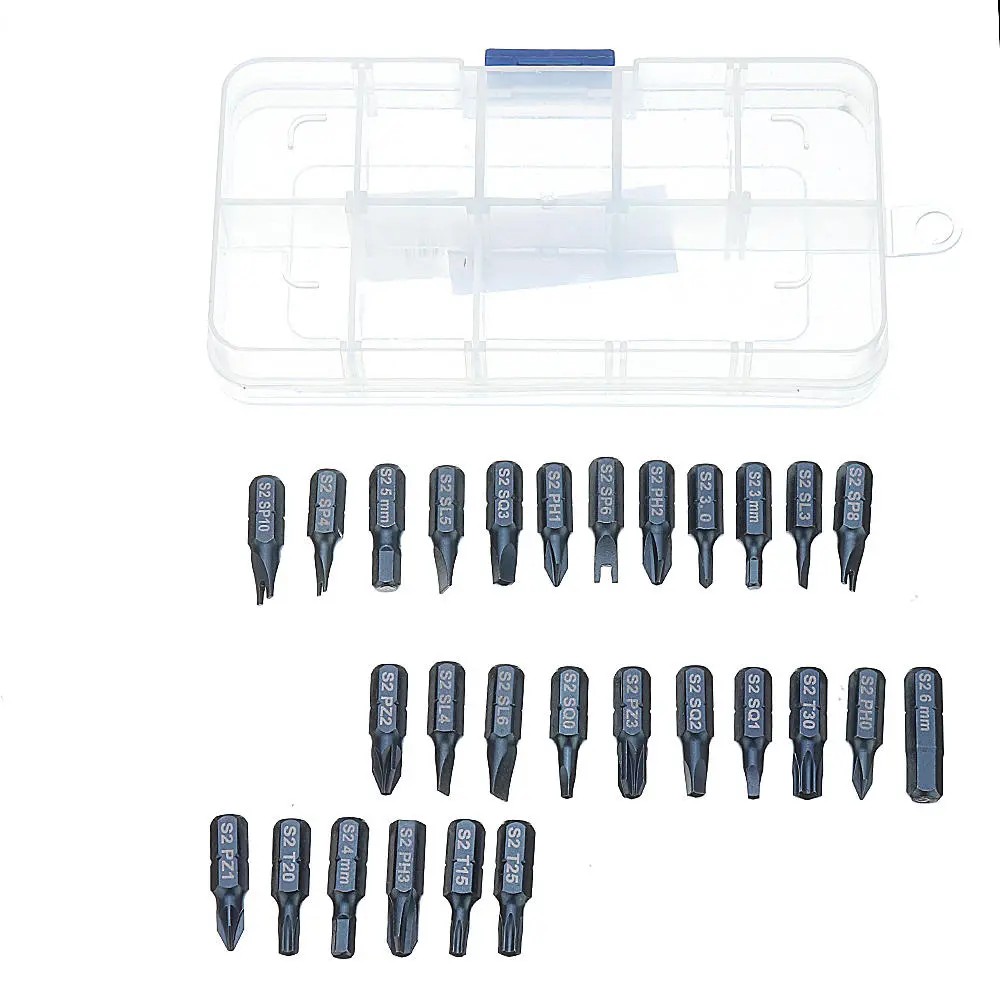 29pcs Magnetic Bit Set with Tool Box - Phillips Hex Torx Screwdriver Kit - Image 3