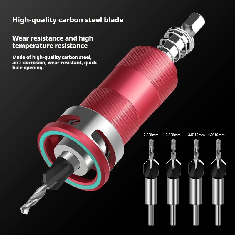 Multifunctional Countersink Drill Bits - Adjustable Depth with Limit Ring - 4 Sizes - Image 4