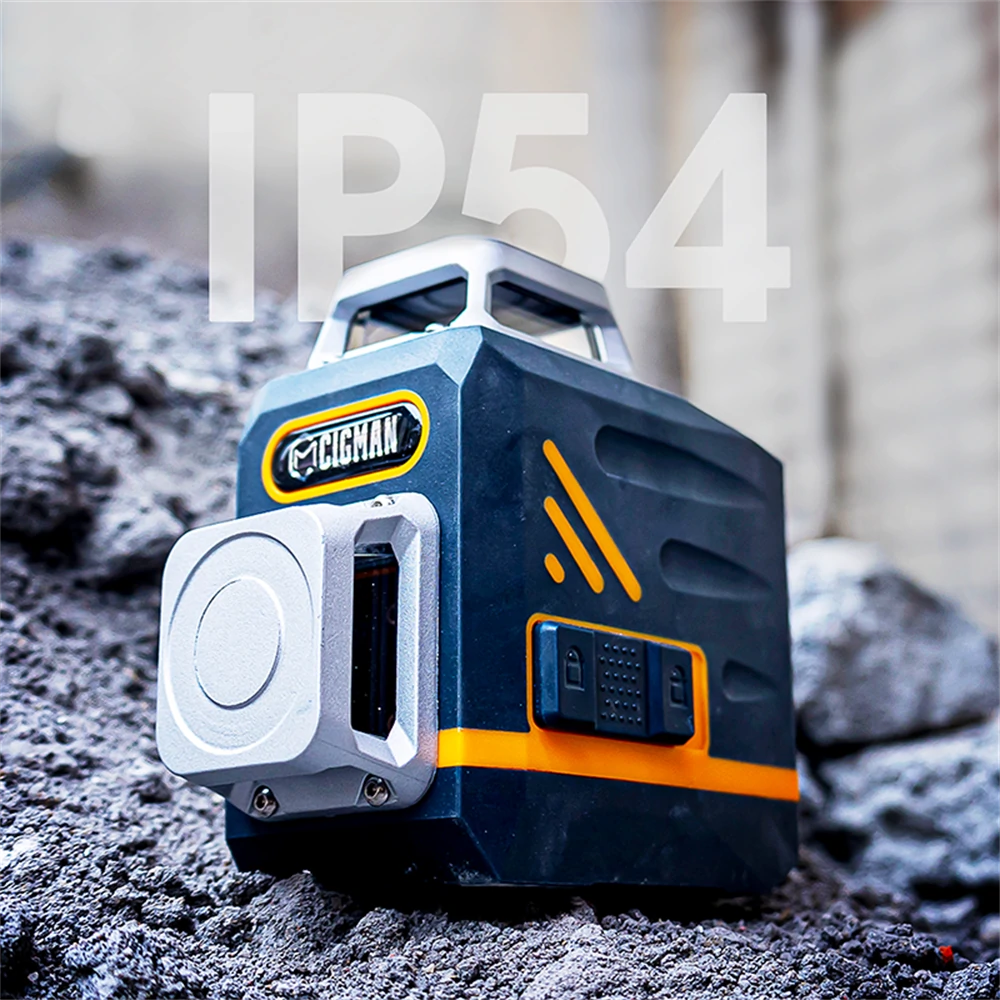 CIGMAN CM-720 Laser Level Tool - 2x360 Self-Leveling Line | Rechargeable Type-C | Magnetic Bracket - Image 5