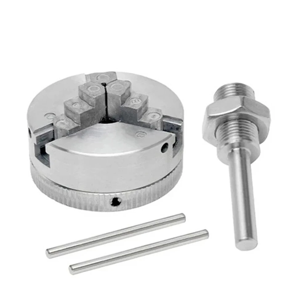 Zinc Alloy Self-Centering Lathe Chuck Set - 3-Jaw & 4-Jaw - High Precision for Mini Metal Lathe - Image 2