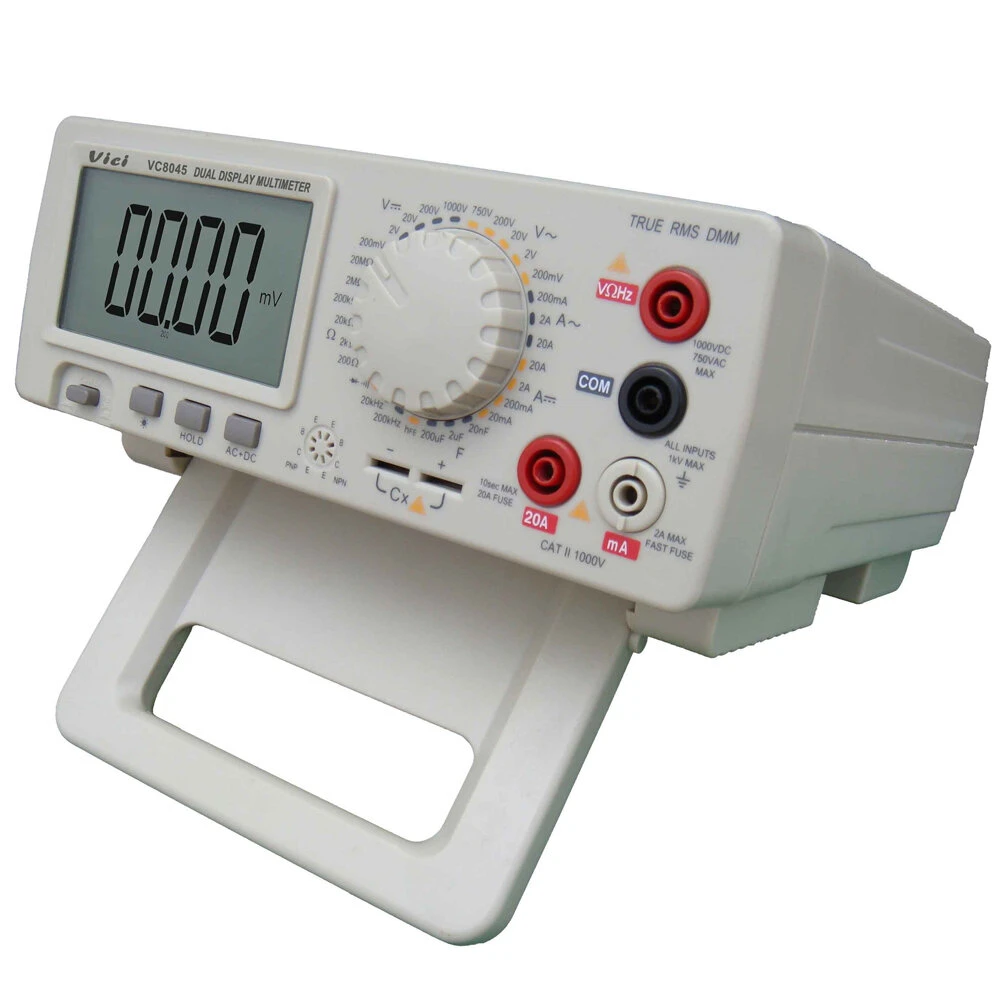 VC8045 4 1/2 Digit True RMS Desktop Multimeter | Bench Top Precision DC/AC Voltage Current - Image 2