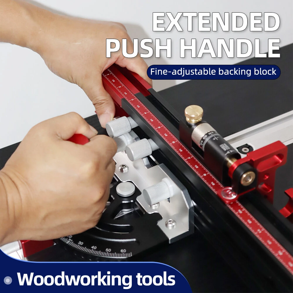 ENJOYWOOD Miter Gauge with Extendable Fence & Flip Stop | Adjustable for Accurate Cuts - Image 4