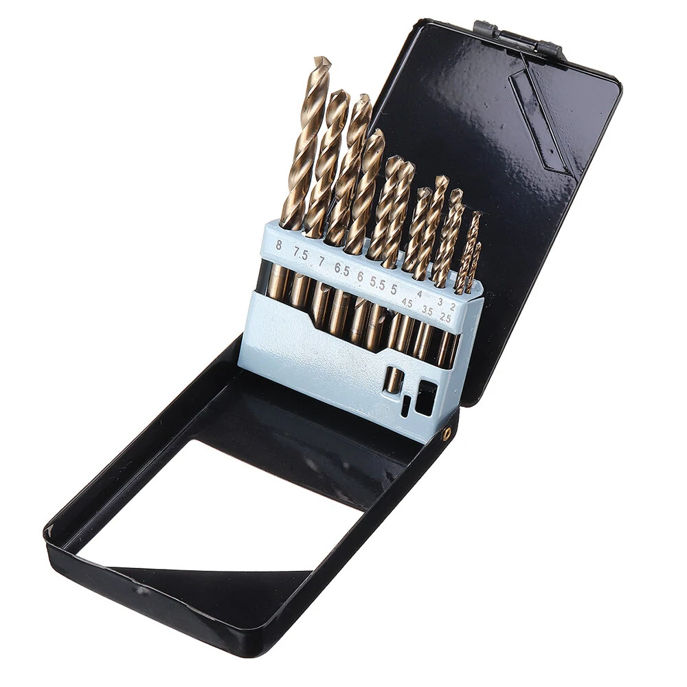 Drillpro 13Pcs M35 Cobalt Drill Bit Set 2-8mm | HSS-Co for Stainless Steel & Metal - Image 3