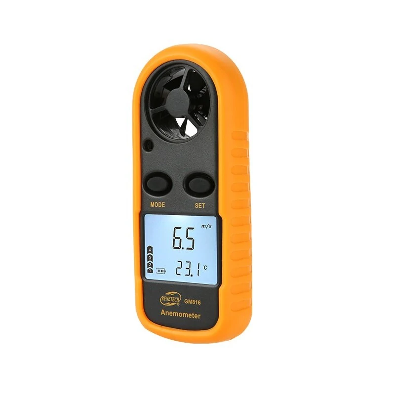 BENETECH GM816 Digital Anemometer - Wind Speed Meter with Temperature & LCD Backlight - Image 2