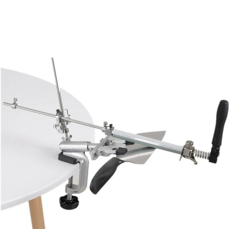 RX-009 Professional Knife Sharpener | 4 Whetstones & Dual Clamps | 360° Rotation Fixed-Angle Kit - Image 2