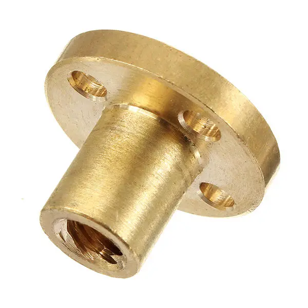 T6 Brass Nut for Stepper Motor | 2mm Pitch 6mm Thread Lead Screw - CNC Parts - Image 5