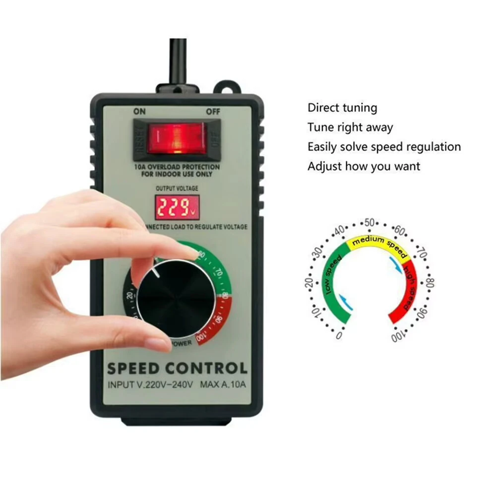 Voltage Stabilizer AC 220V 4000W | Adjustable Speed Controller with LED Display - Image 3