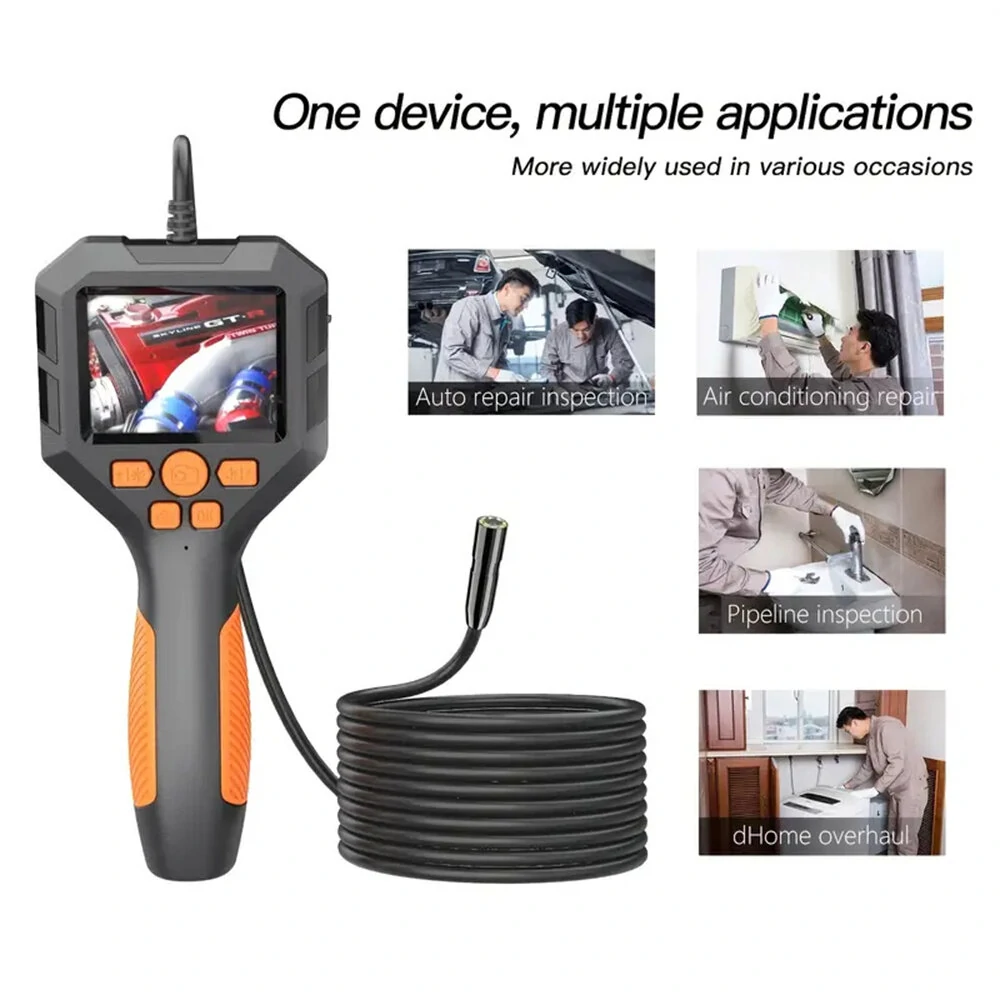 Inspection Camera with Light - 2.8 IPS Screen Borescope | 1080p Waterproof Flexible Probe for Pipe & Automotive - Image 2