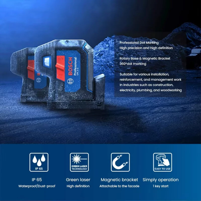 GPL 3G Green Laser Level 30M | Self-Leveling Professional Tool for Bosch - Image 5