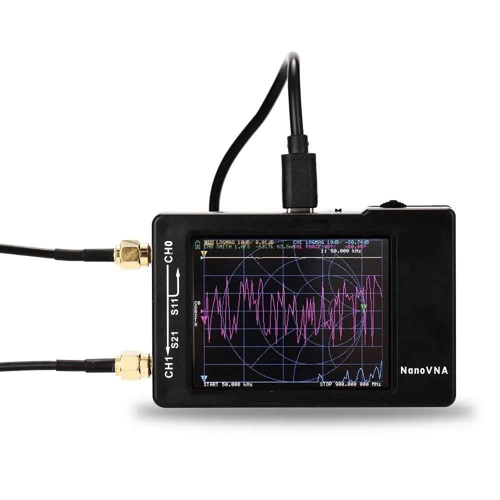 NanoVNA Vector Network Analyzer 50KHz-1.5GHz | Digital Touch Screen | HF VHF UHF Antenna Analyzer - Image 2