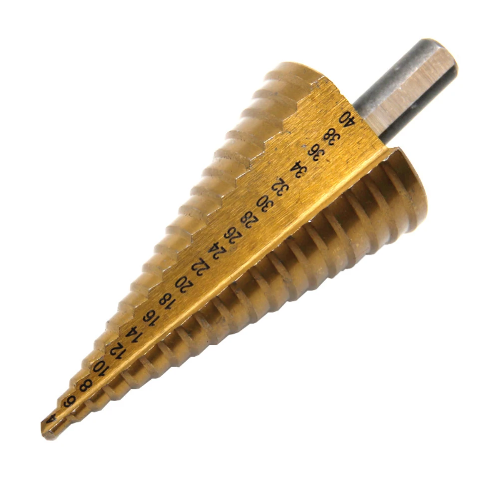 Dremel Titanium Step Drill Bit | HSS Hex Shank 4-40mm for Metal & Wood - Image 3