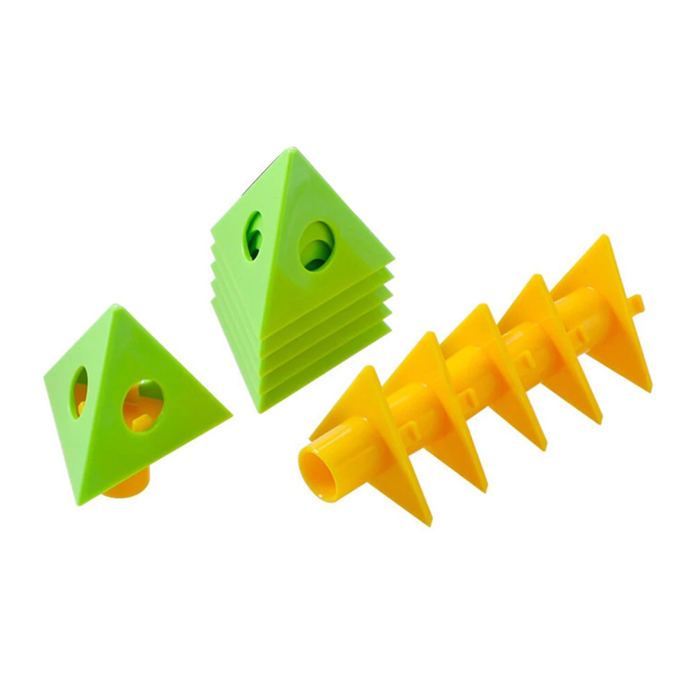 6-Set PVC Triangle Paint Brackets | 12PCS Woodworking Tool | Dual-Use Compact Design - Image 3