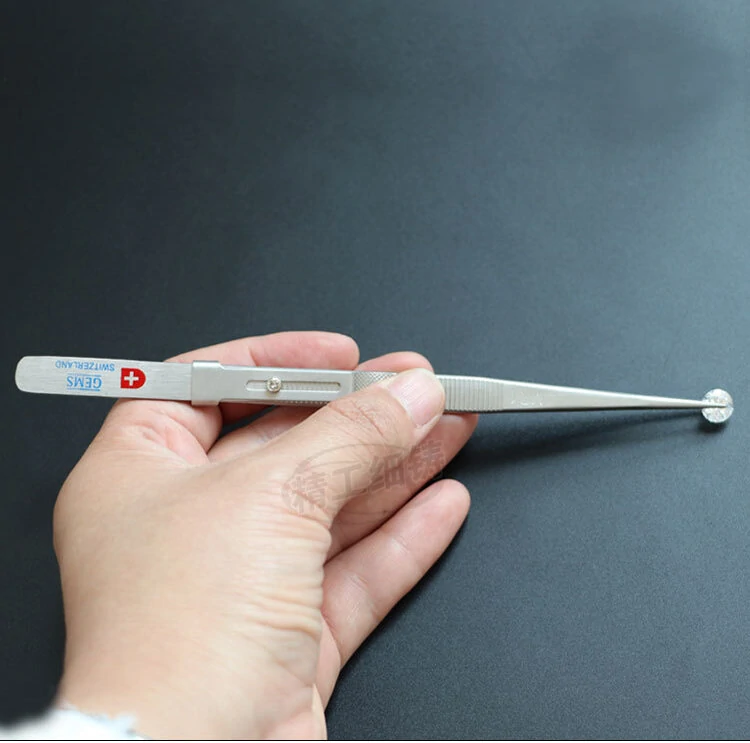 304 Stainless Steel Jewelry Tweezers - Thickened Hardened Grooved & Non-Slip - Image 4