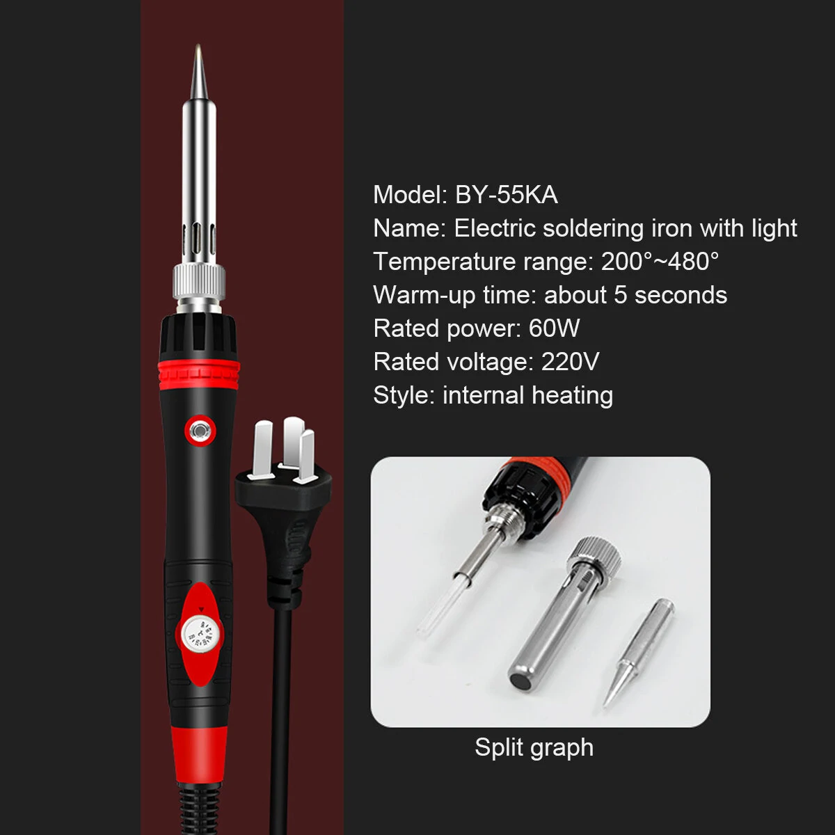 15 in 1 Soldering Iron Kit - 60W 110V/220V Adjustable Temperature Welding Tool - Image 4